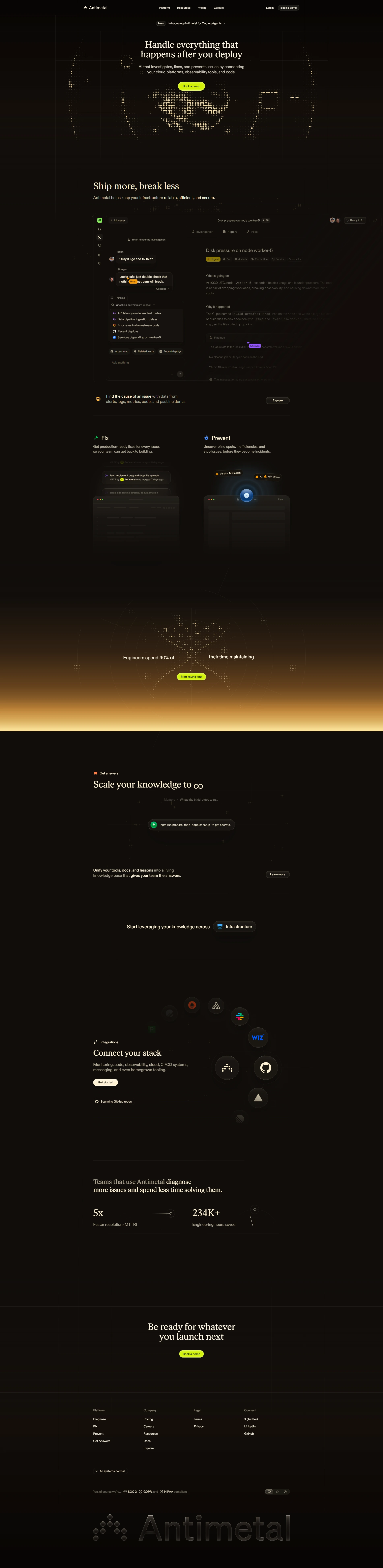 Antimetal Full Page screenshot