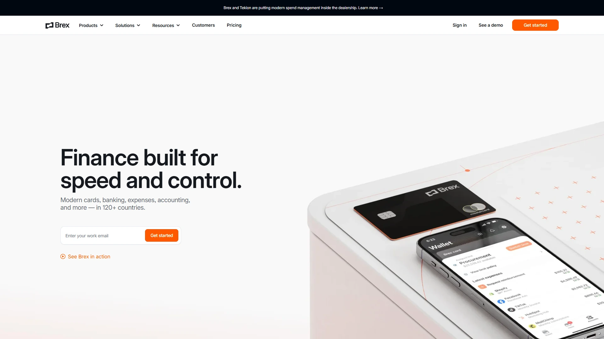 Brex Full Page screenshot