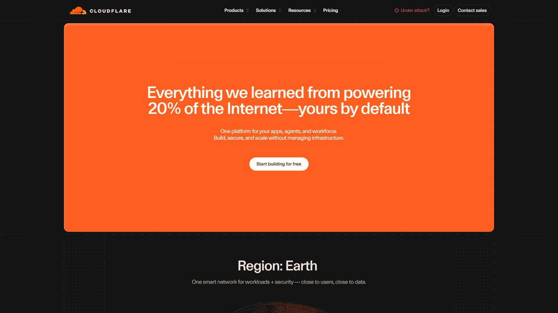Cloudflare Full Page screenshot