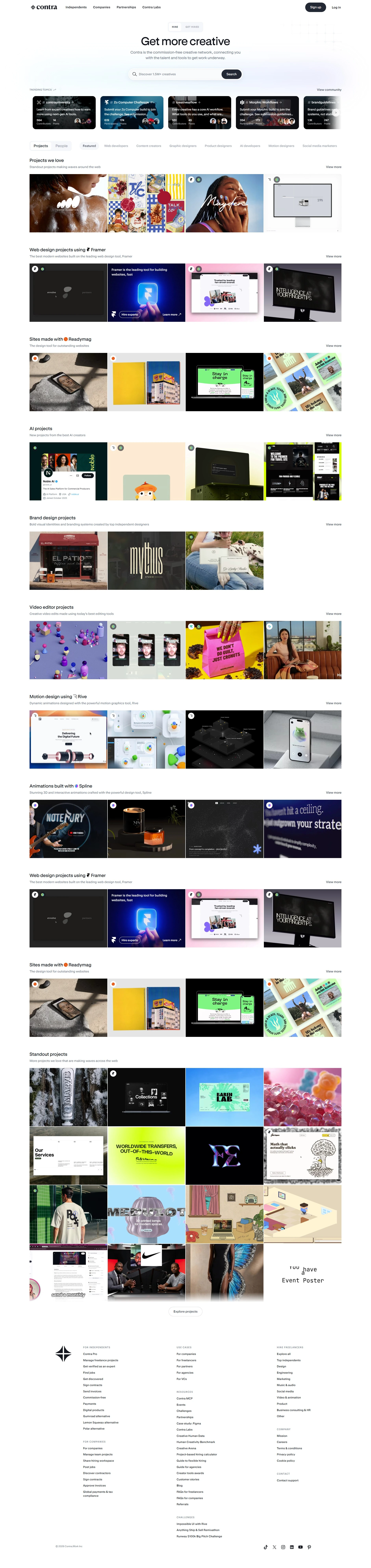 contra curated pattern preview