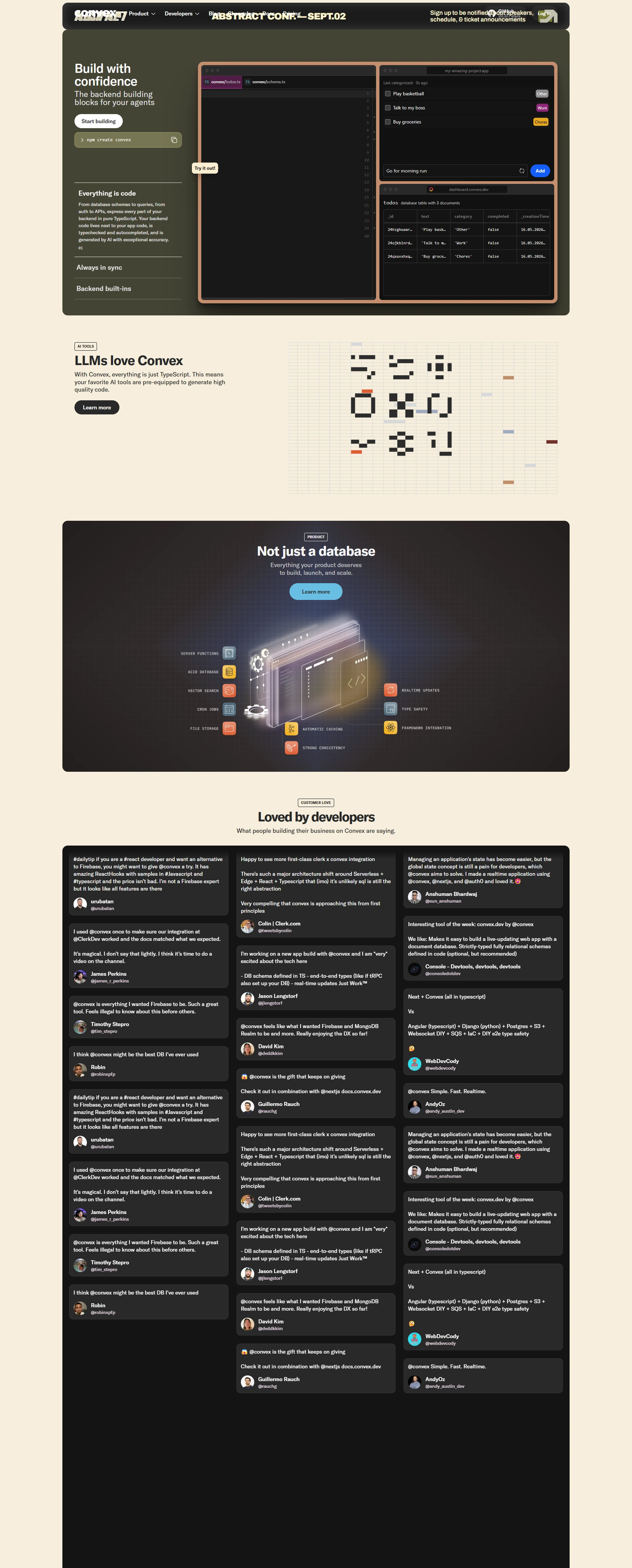 Convex Full Page screenshot