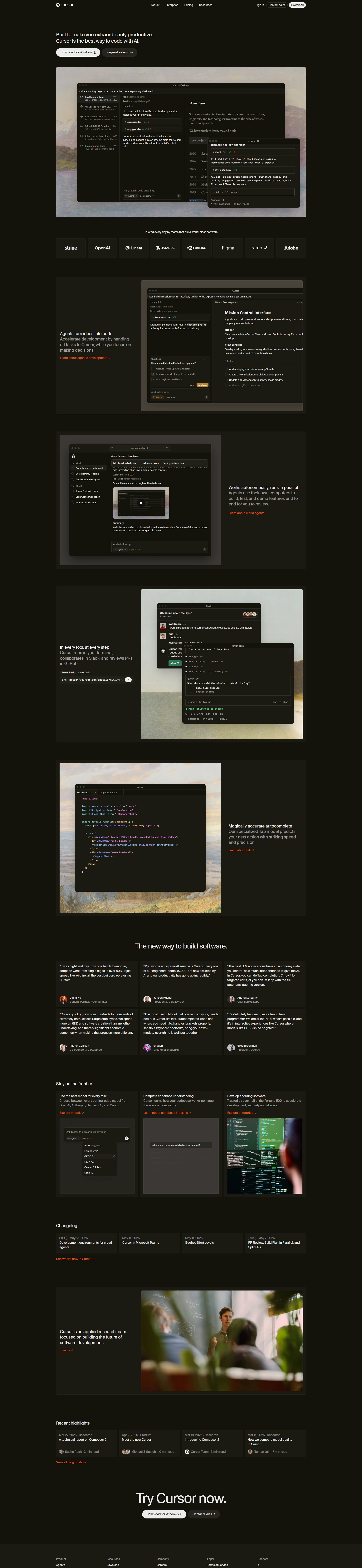 Cursor Full Page screenshot