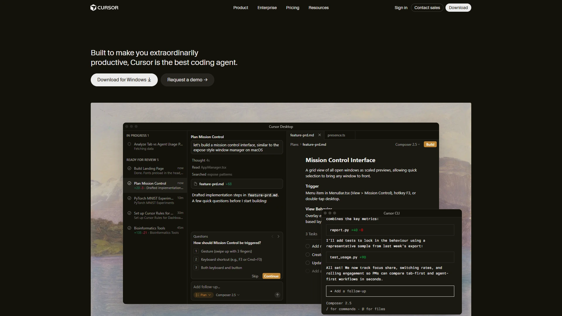 Cursor Full Page screenshot