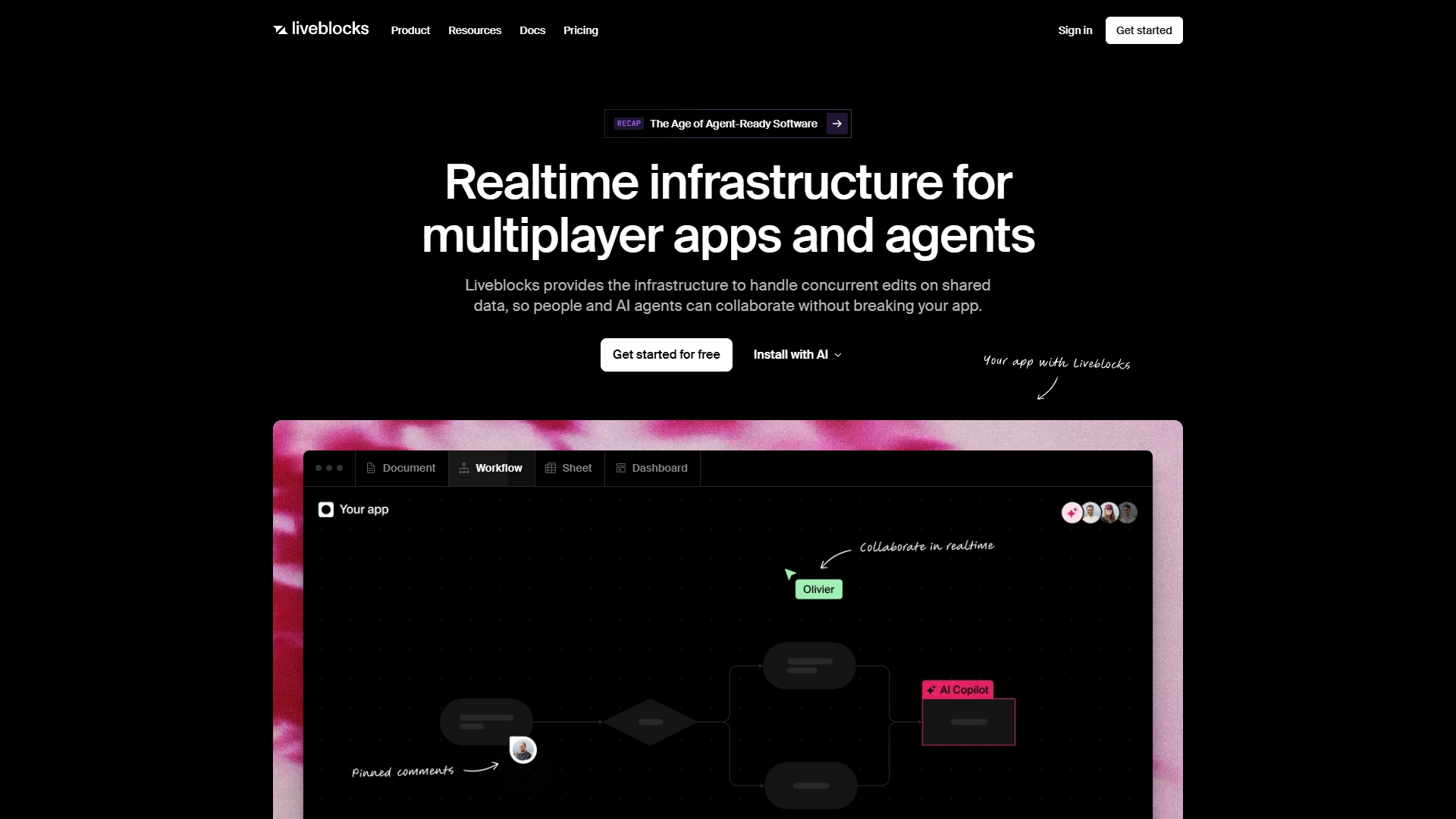 Liveblocks Full Page screenshot