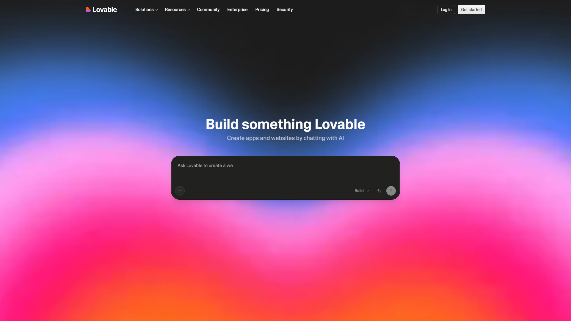 Lovable Full Page screenshot