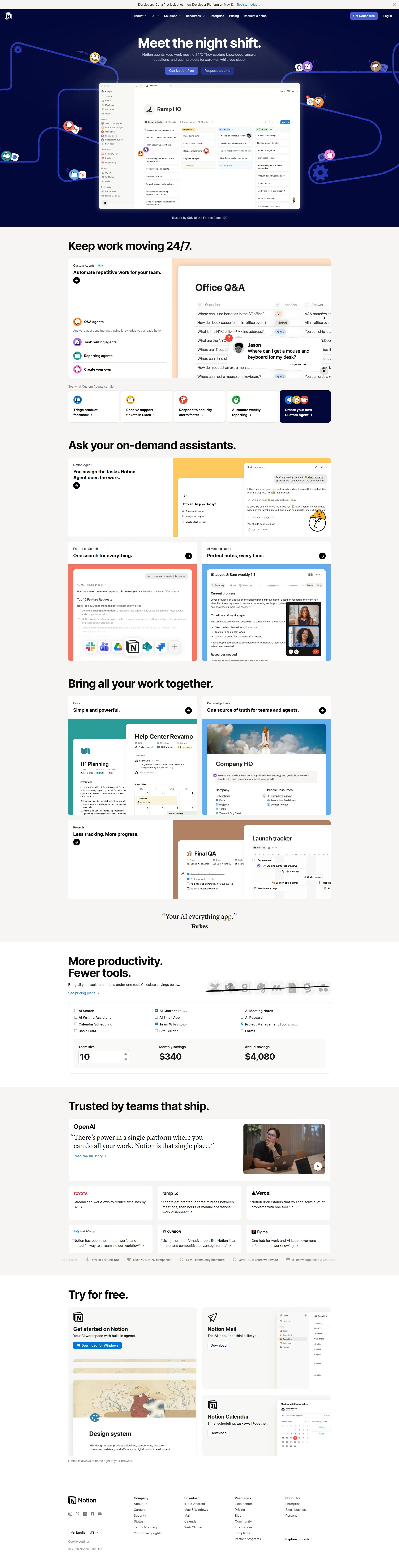 Notion Full Page screenshot