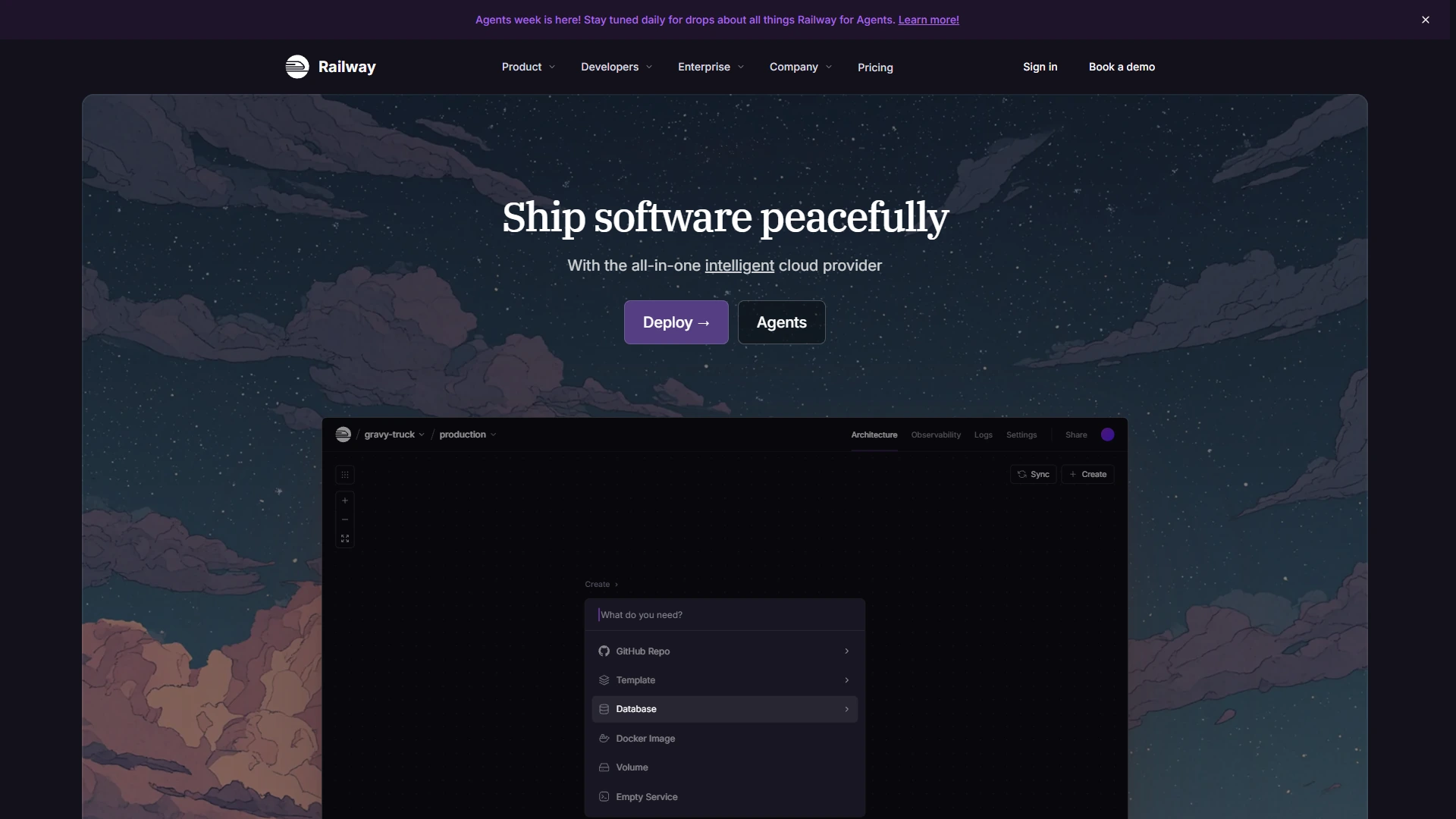 Railway Full Page screenshot