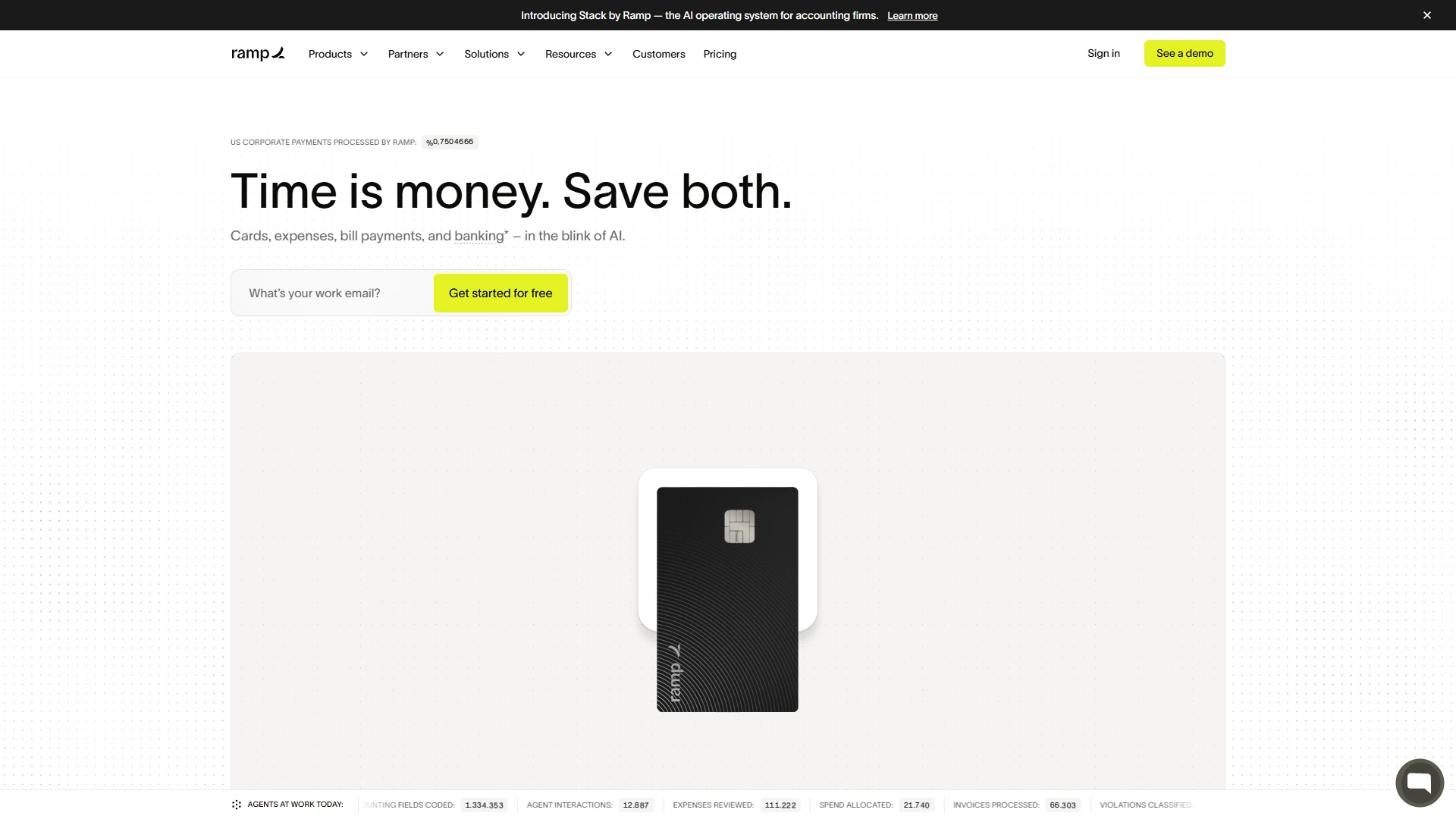 Ramp Full Page screenshot