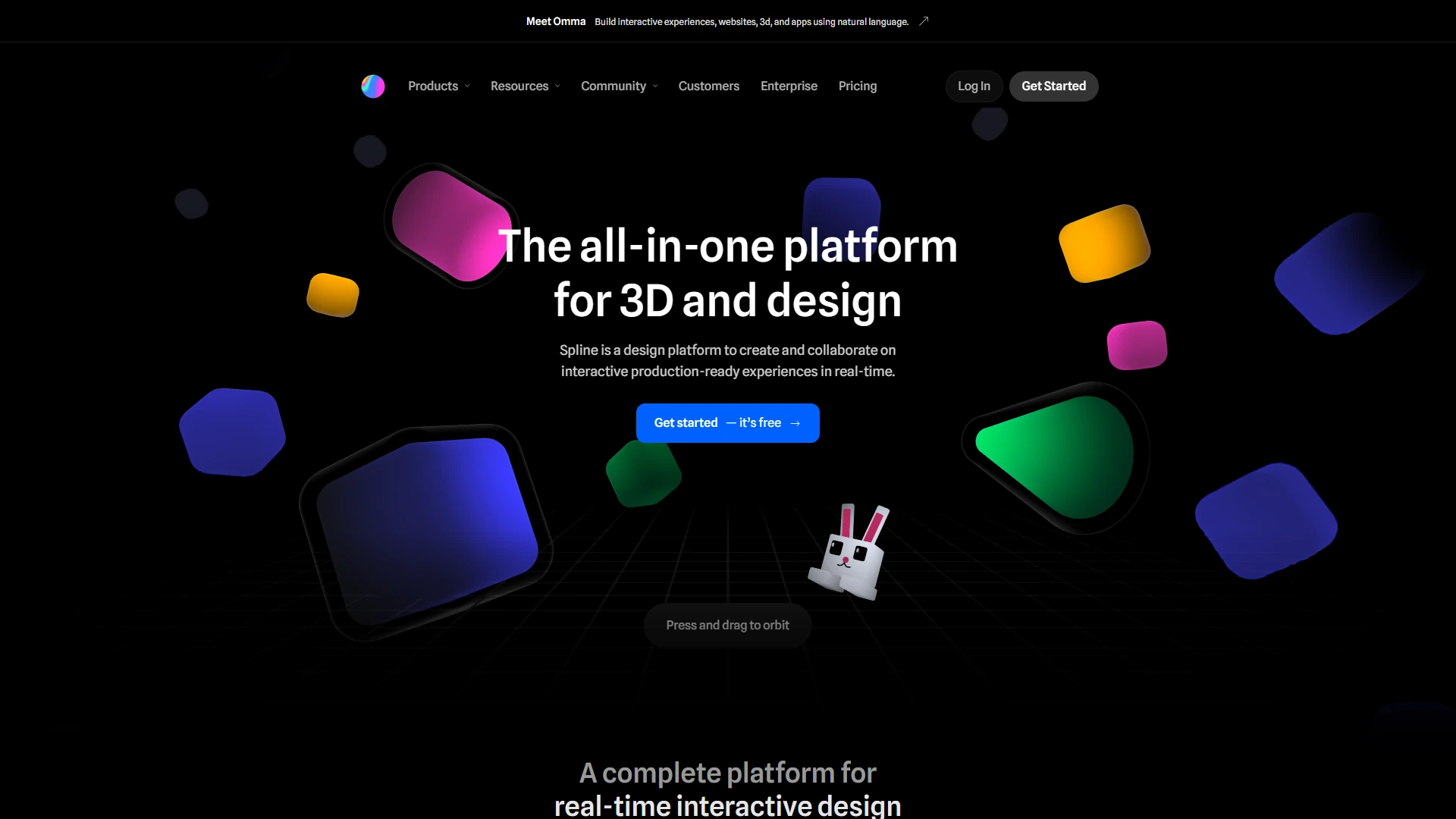 Spline Full Page screenshot