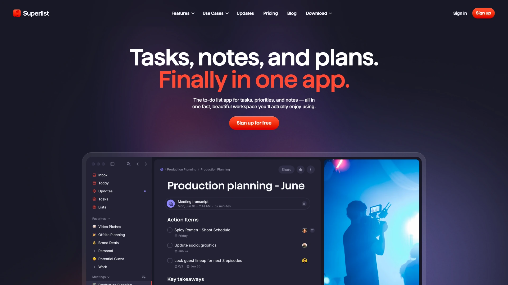 Superlist Full Page screenshot